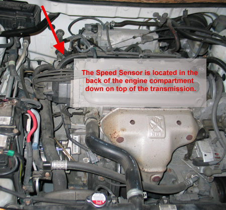 1994 Honda accord ex vehicle speed sensor location
